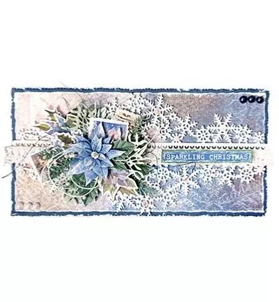 Die - Vintage Christmas - Snowflake & poinsettia