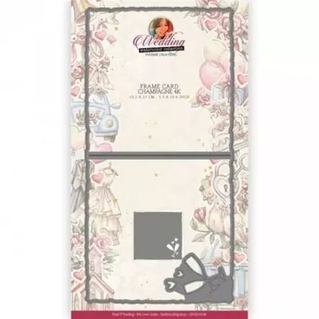 Die - Wedding - Frame card Champagne