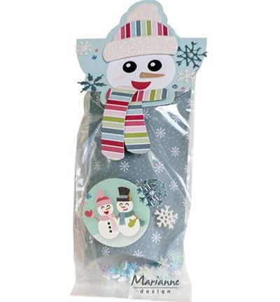 Die collectables - Bagtopper Snowman by Marleen