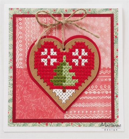 Die Craftables - Cross stitch heart