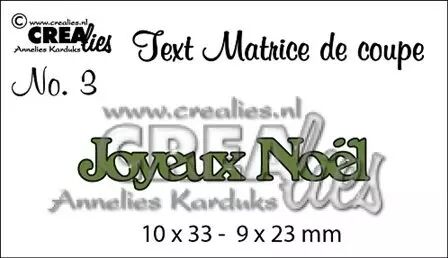 Die Crealies Text - Joyeux Noel