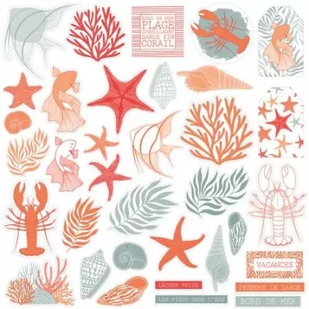 Die-cuts calque - Corail