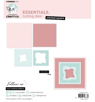 Dies - Essentials - Stitched squares - Carrés traits couture