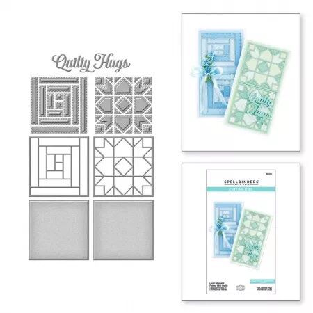 Dies - Log Cabin and Flower Mini Quilts Etched