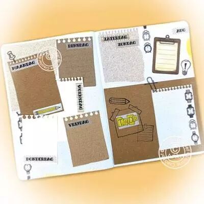 Dies - Make a note - Feuille carnet de notes