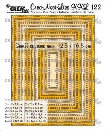 Dies- Crea-Nest-Lies-XXL 122 - Rectangles with small squares