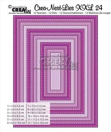 Dies Crea-Nest-Lies-XXL 24 - Rectangle Stitched