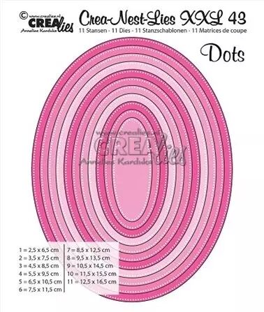 Dies Crea-Nest-Lies-XXL 43 - Pierced Oval