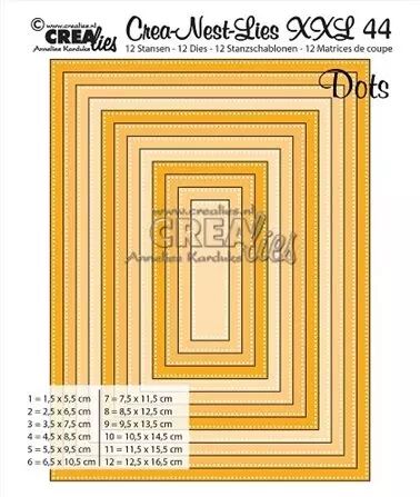 Dies Crea-Nest-Lies-XXL 44 - Pierced Rectangles