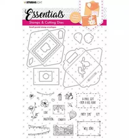 Dies et tampons - Essentials - Small postal stamp envelopes