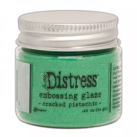 Distress Embossing Glaze - Cracked pistachio