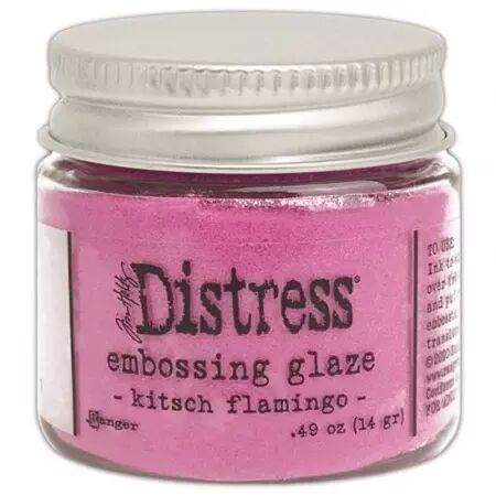 Distress Embossing Glaze - Kitsch Flamingo