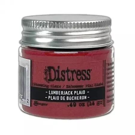 Distress Embossing Glaze - Lumberjack Plaid