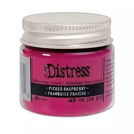 Distress Embossing Glaze - Picked raspberry