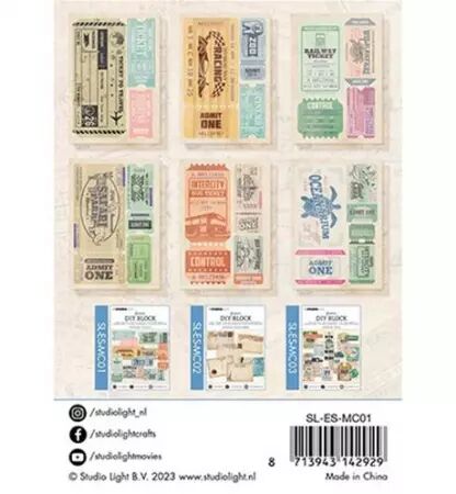 DIY Block - Vintage Tickets