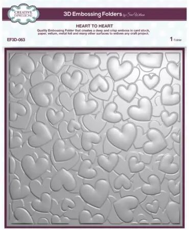 Embossing Folder - Machine A4 - Heart to heart