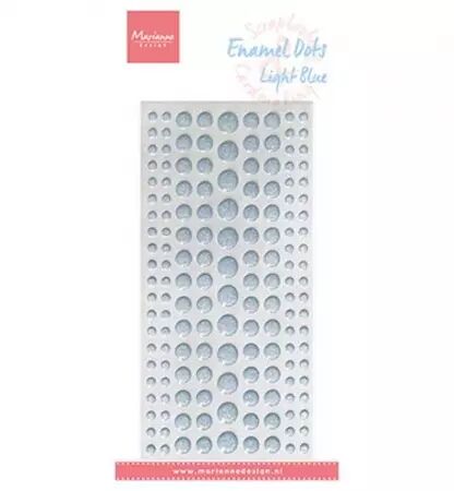 Enamel Dots - Light Blue