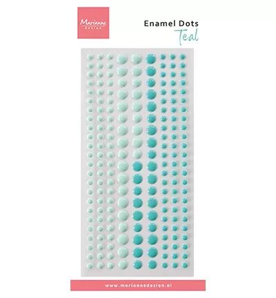 Enamel Dots - Teal