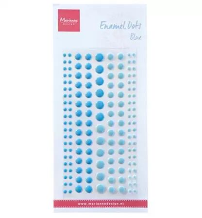 Enamel Dots - Two blue