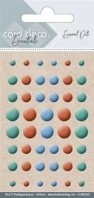 Enamel Dots - vert orange bleu - Mat