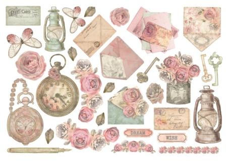 Ephemera - Shabby Rose