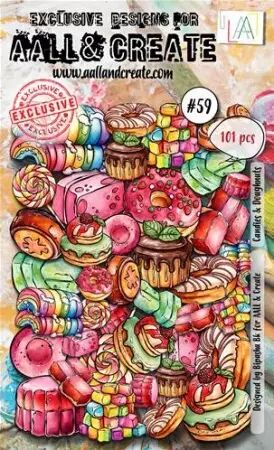 Ephemera Die-cuts - #59 - Candies & Doughnuts