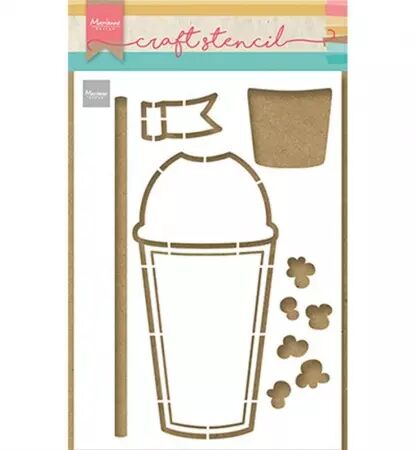 Gabarit - Craft stencil - Smoothie cup by Marleen