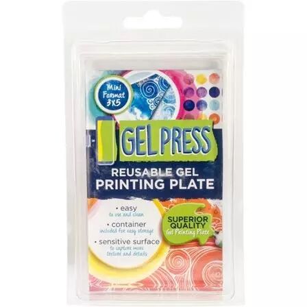 Gel Printing Plate - 3 x 5 \'\' - 7,62 x 12,7 cm