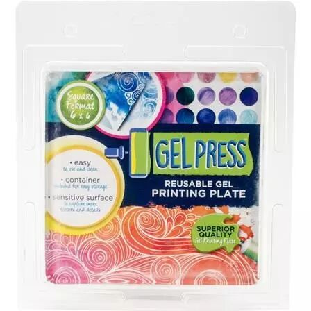 Gel Printing Plate - 6 x 6 \'\'