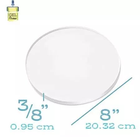 Gel Printing Plate - Round 8\'\'