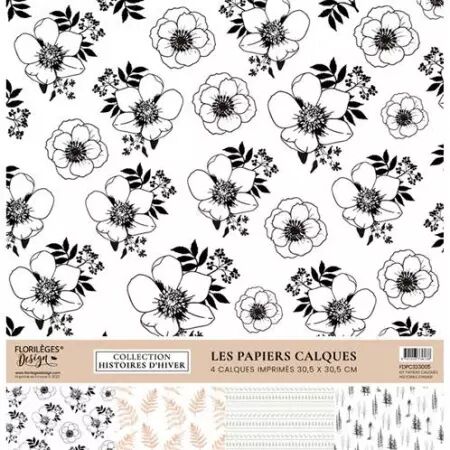 Kit de papiers calques - Histoires d\'hiver