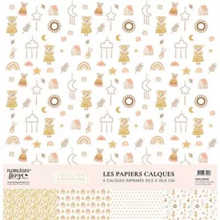 Kit papiers Calques - A Petits Pas - Girl