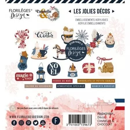 Les Jolies Décos acryliques - Cannelle & chocolat