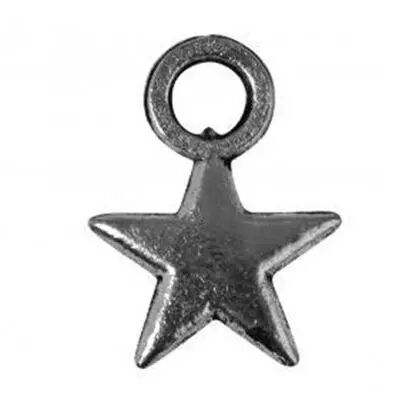 lot 6 Charms étoiles 0,8 cm argent