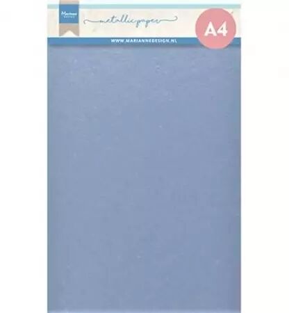 Metallic paper - A4 - Light blue mat