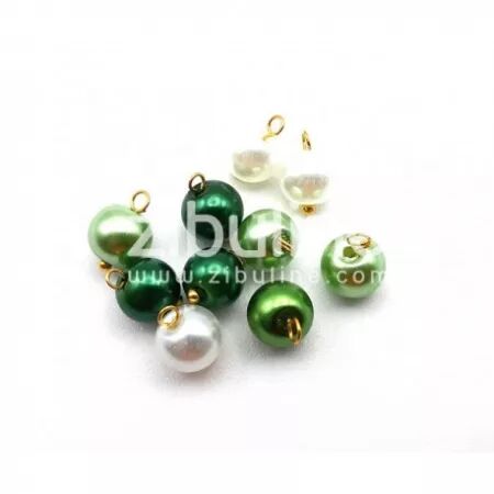 Mini boules de noël - Camaïeu vert