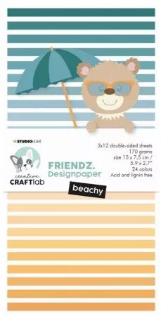 Mini Paper pad - Friendz - Beachy