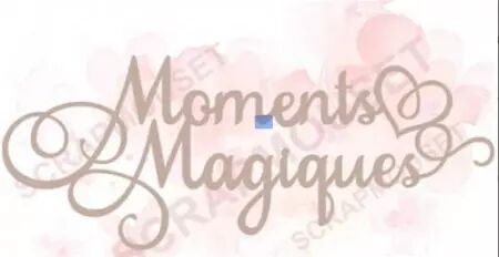 Mot en carton - Moments Magiques