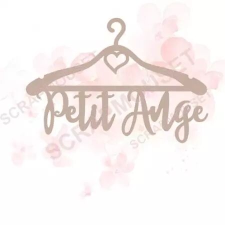 Mot en carton - Petit Ange sur cintre