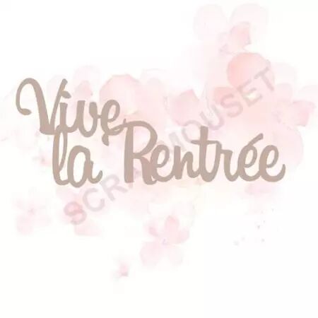 Mot en carton - Vive la rentrée