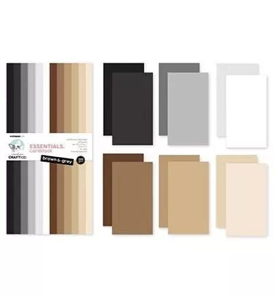 Pad cardstock Essentials - Brown & grey