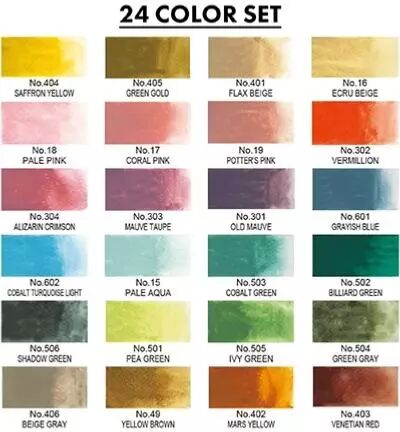 Palette aquarelle - Gansai Tambi - 24 couleurs - Set 2