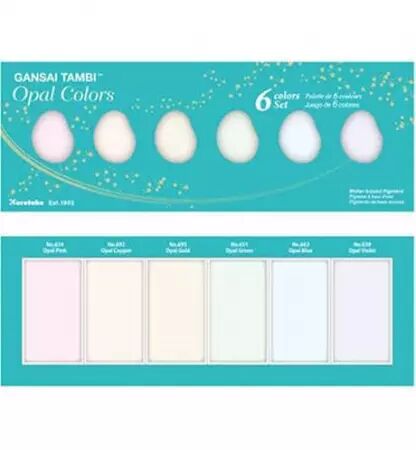 Palette aquarelle - Gansai Tambi - Opal Colors