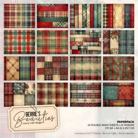 Paper pack A4 - Tartan vintage