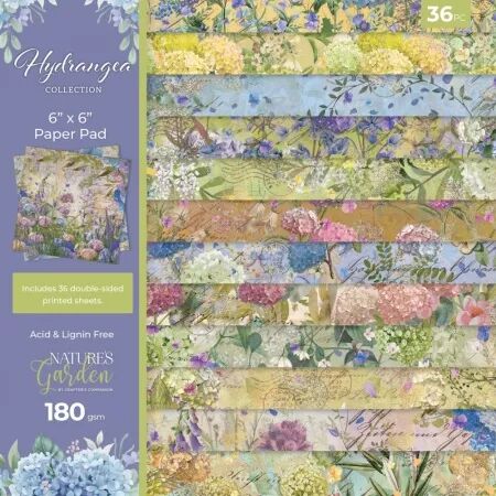 Paper Pad - 15x15 - Nature\'s garden - Hydrangea 