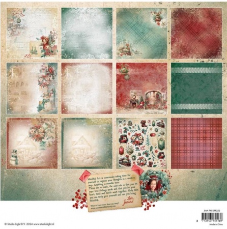 Paper Pad - 30 x 30 cm - Festive Nostalgia -