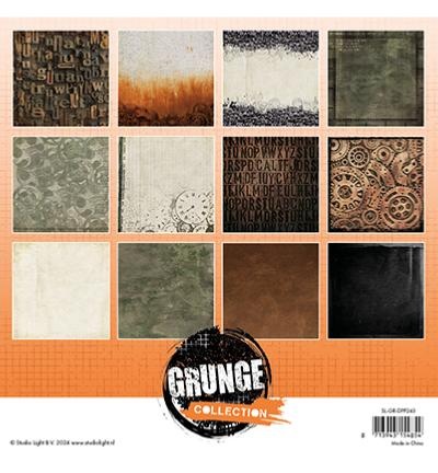 Paper Pad - Grunge - 20 x 20 cm - Background Papers