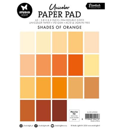 Paper Pad - Shades of orange