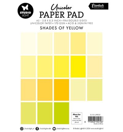 Paper Pad - Shades of Yellow