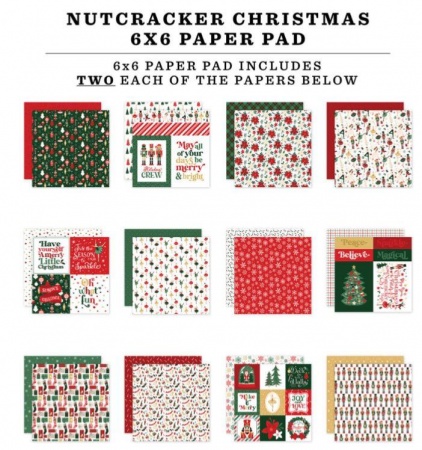 Paper Pad 6x6 - Nut Cracker Christmas